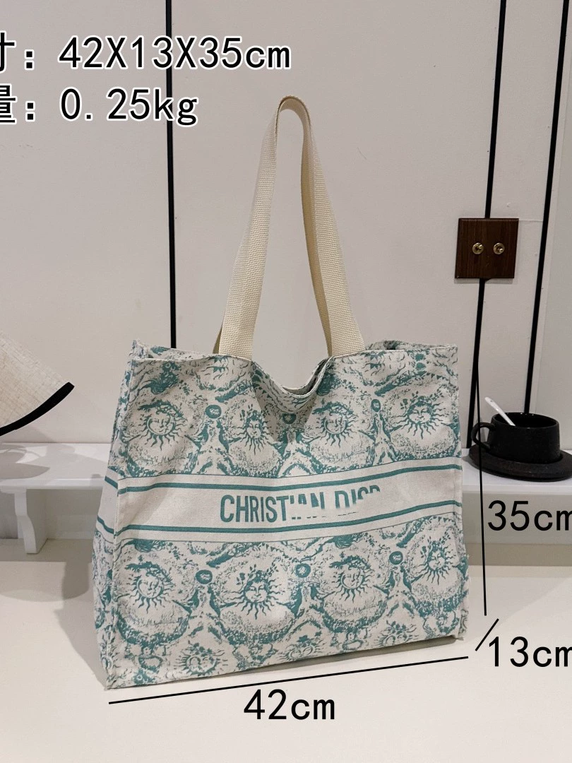 Cloth bag, beach capacious one-shoulder bag, shopping bag