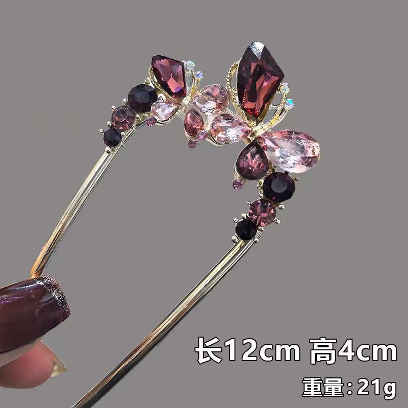 Gufeng Hanfu Accesorios para el cabello Horquilla para el cabello en la parte posterior de la cabeza Chica de estilo chino Too de balanceo con flecos Horquilla Accesorios para el cabello al por mayor