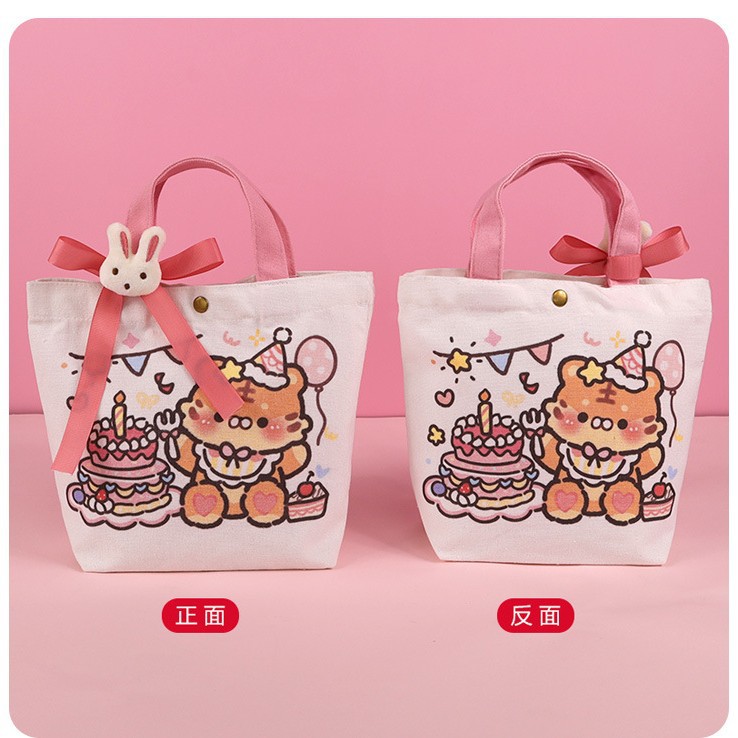 Bolso horizontal de cumpleaños rosa