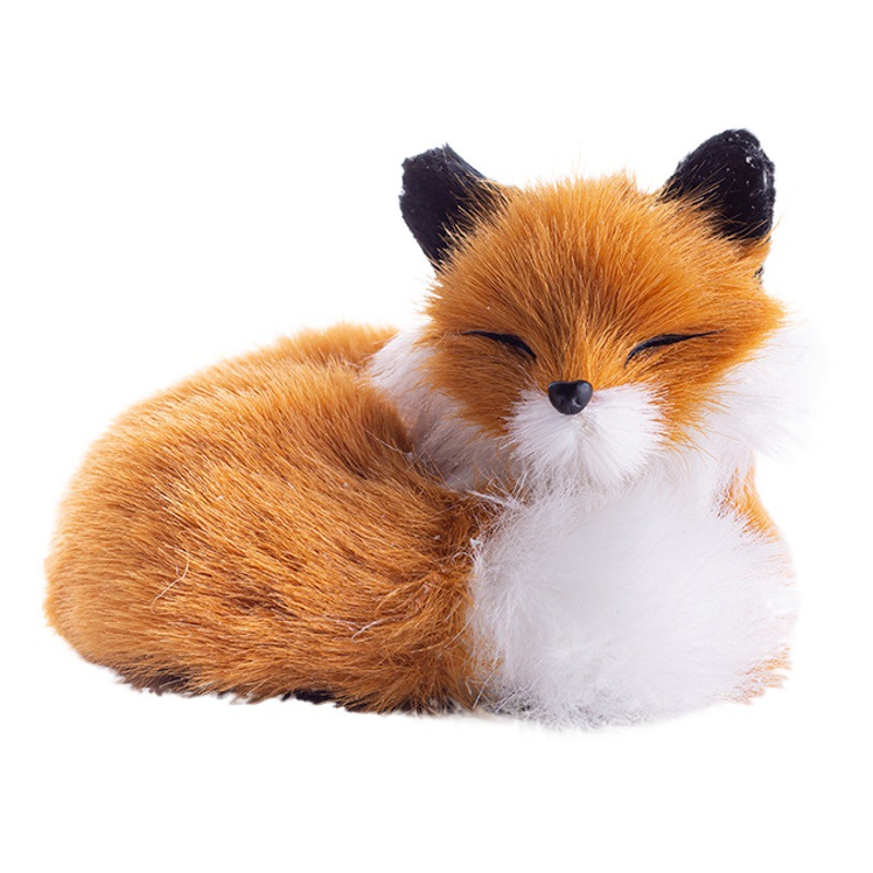 Año Nuevo simulación de los niños zorro juguete felpa vehículo interior muñeca Sala decoración dibujos animados fábrica al por mayor