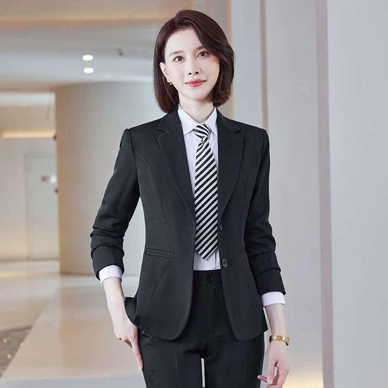 Плюшевый костюм костюм женский осень зима 2024 новый отель стойка регистрации 4S магазин недвижимости продажа официальной рабочей одежды