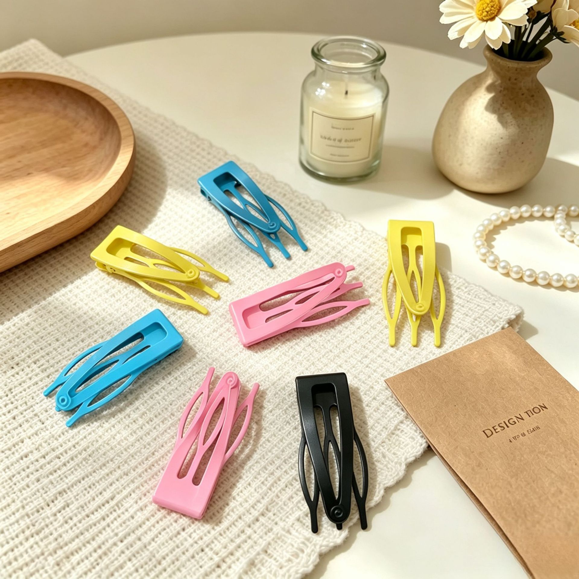 Candy-Colored 2026 New Model Lacquered Comb Bb Clip for Fluffy High Crown Princess Hairstyle, Side Hair Clip Hair Accessory