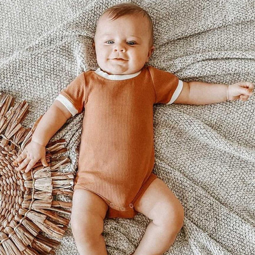 Baby ins style crawling clothes baby short-sleeved triangle robe baby summer clothes summer jumpsuit bag fart clothes