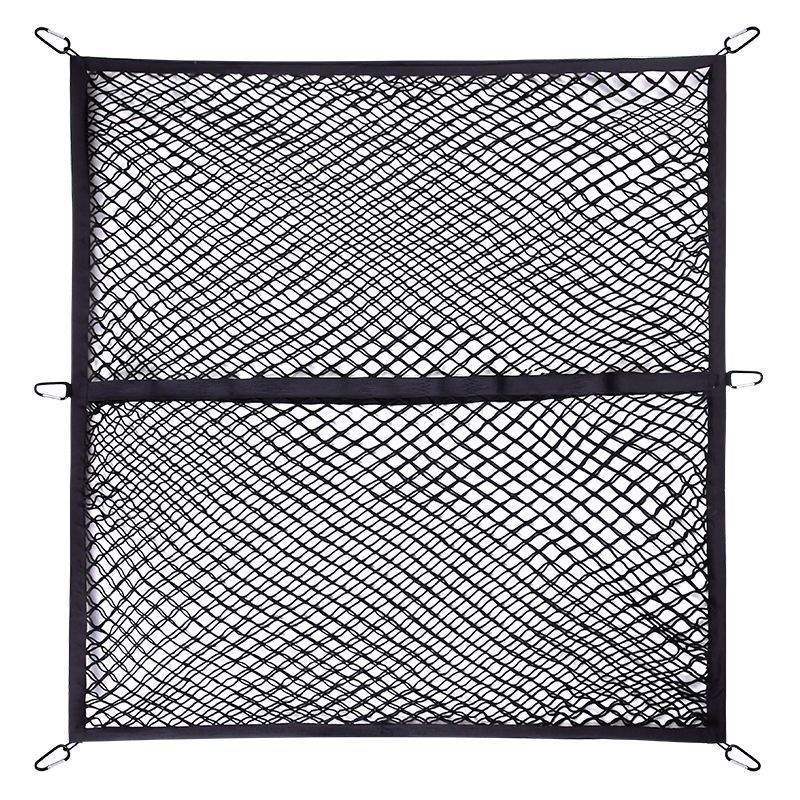 皮卡车后斗货箱弹力网兜 后备箱拉盖货物固定网罩 防掉拉伸网绳