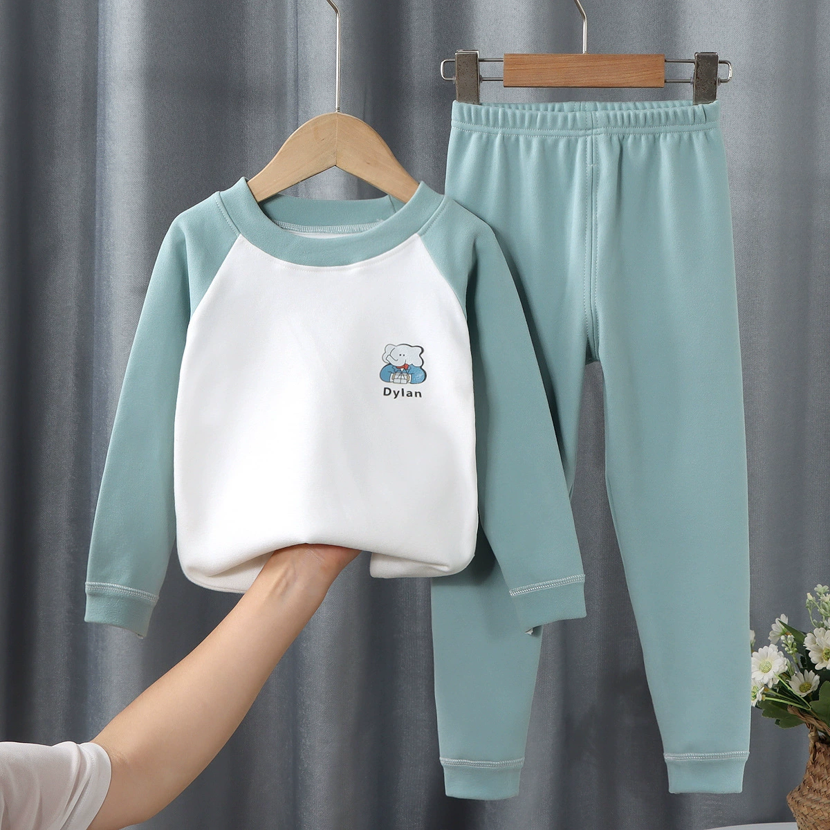 Children's Velvet Thermal Set — Thermal Underwear Pajama Base for Boys & Teens, Sizes 73–170 cm