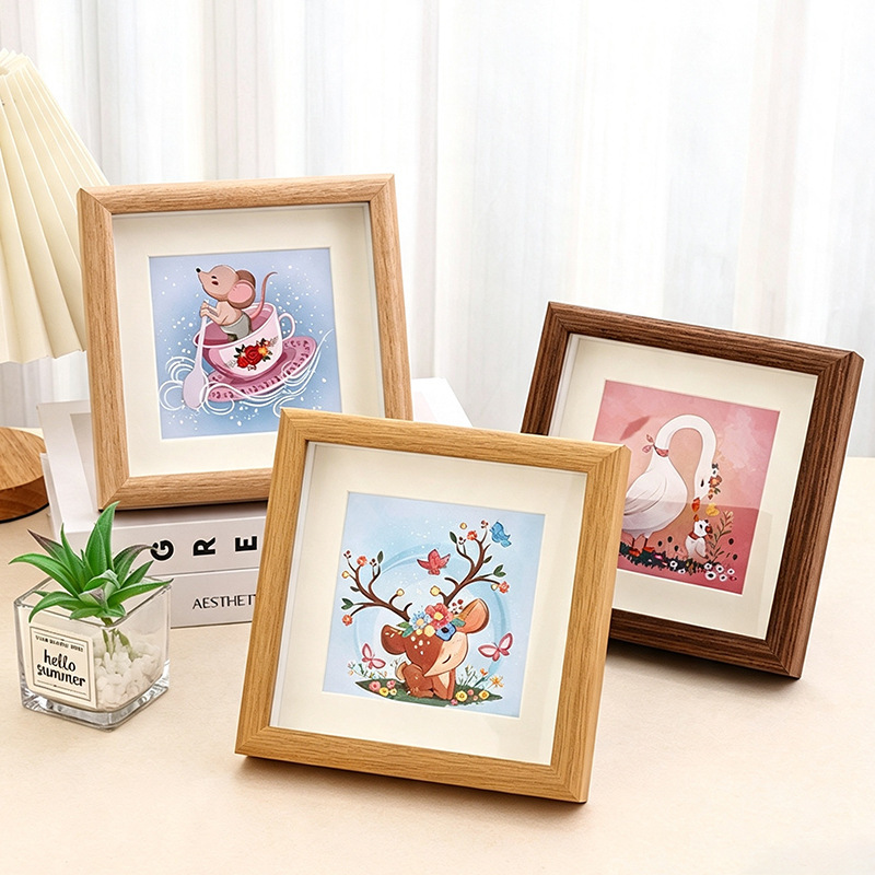 Square Handmade Small Photo Frame, Cute and Simple Design, Suitable for Display, Walnut Wood, Wholesale DIY Picture Frames from Manufacturer Square Handmade Small Photo Frame, Cute and Simple Design, Suitable for Display, Walnut Wood, Wholesale DIY Picture Frames from Manufacturer