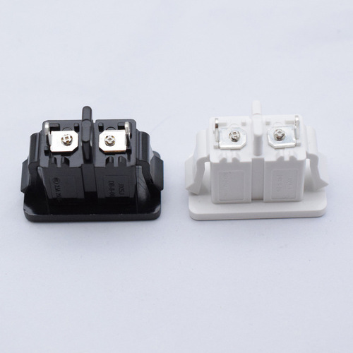 Shouhan 8-shaped AC socket female socket DB-8-06 high current double hole two-pin solid core direct plug-in power socket