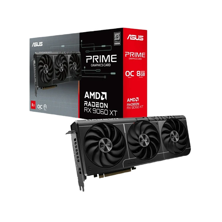Видеокарта для ПК ASUS PRIME RX 9060XT 8G OC Master - игровая AMD для киберспорта