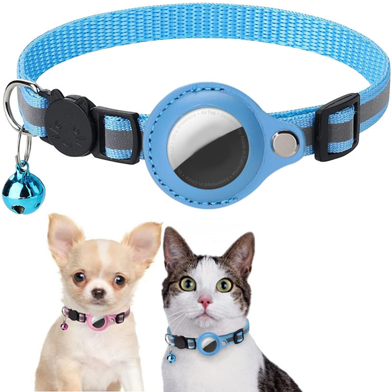 Airtagペット用首輪反射防止ベル付き首輪猫用首輪Findmy専用ロケータ|undefined