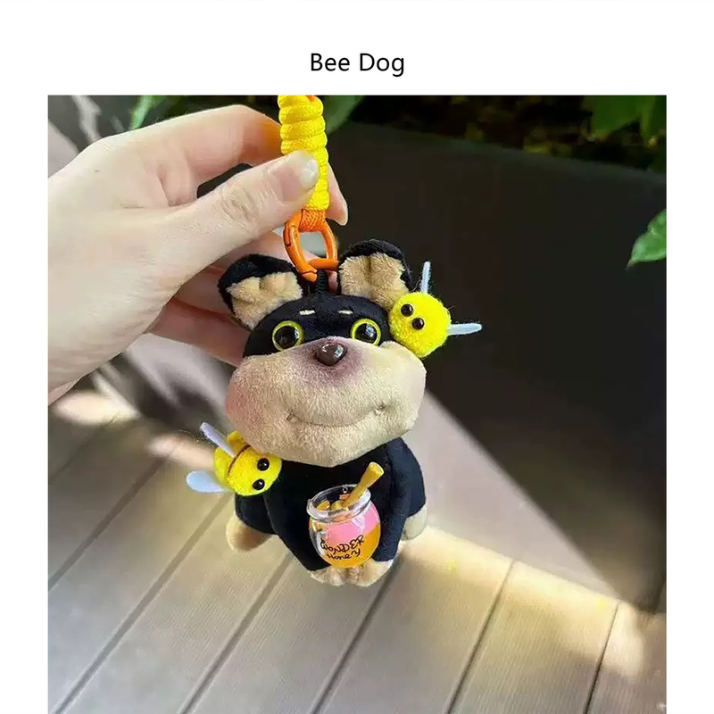 インターネット有名人の新しい漫画蜂犬蜂人形キーホルダーかわいいバッグペンダントぬいぐるみペンダントライブブロードキャスト卸売|undefined