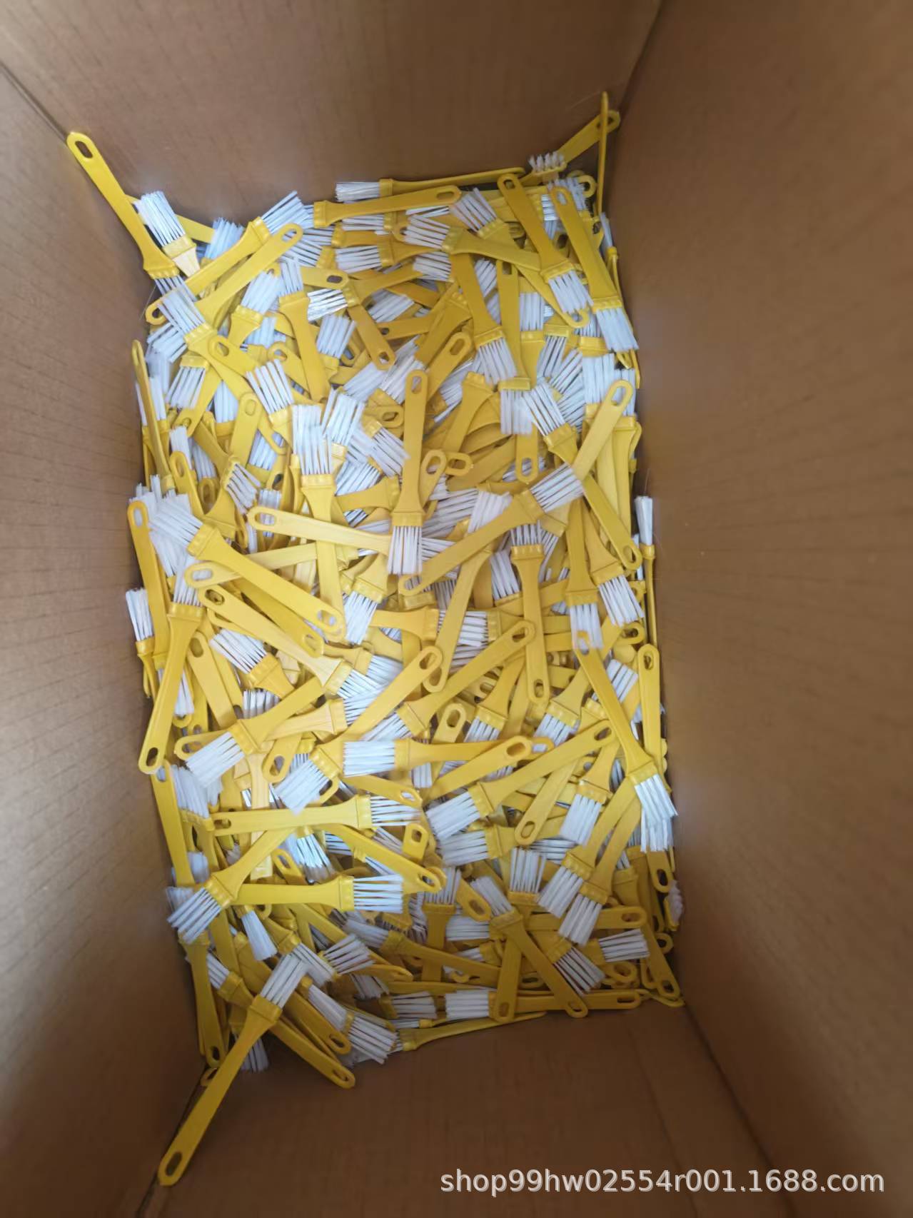 Plastik tahta fırçası sarı ince saplı kalın kıl fırçası klavye fırçası yağ fırçası sos fırçası barbekü fırçası