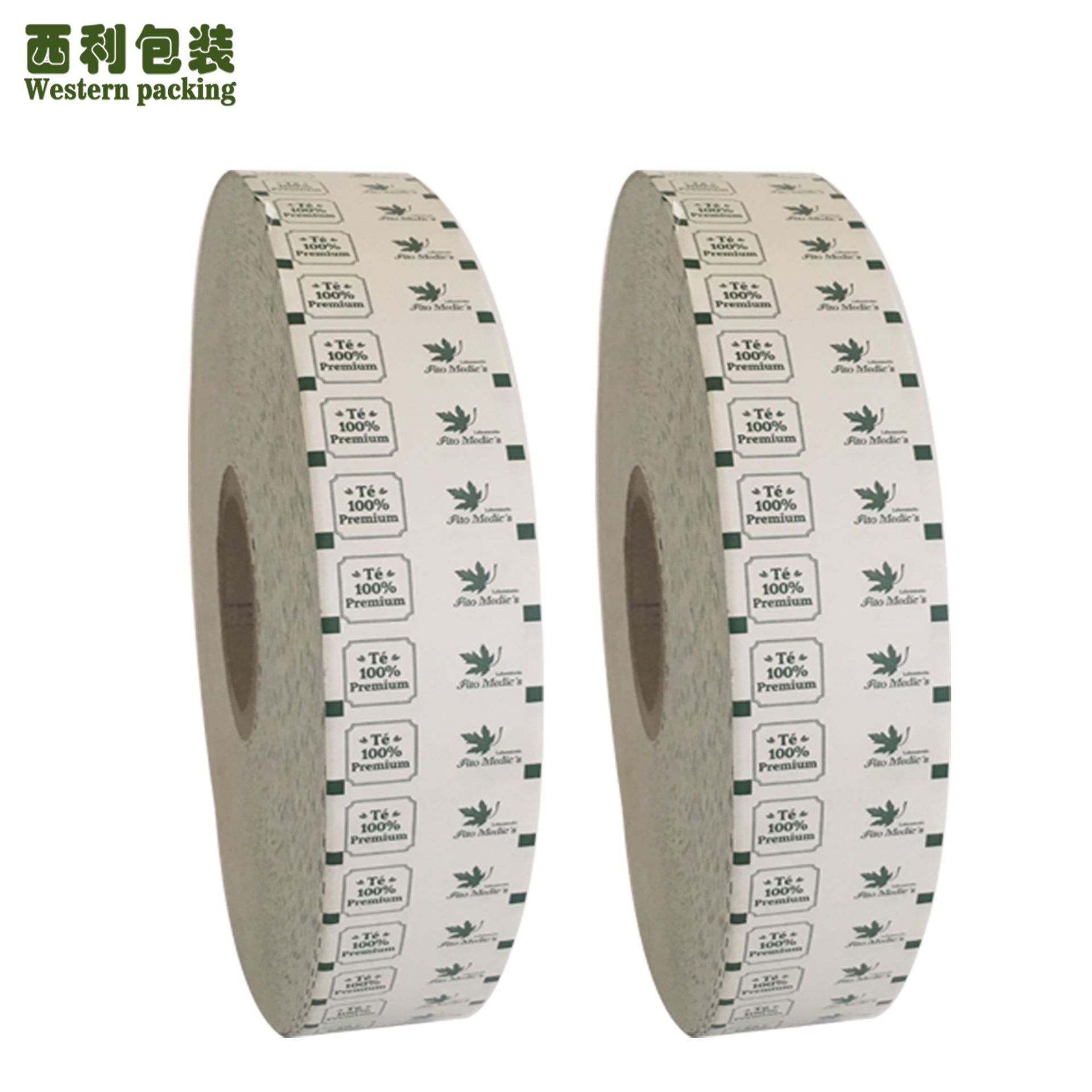 厂家批发茶叶标签纸卷材定制LOGO一次性泡茶袋吊牌卷膜