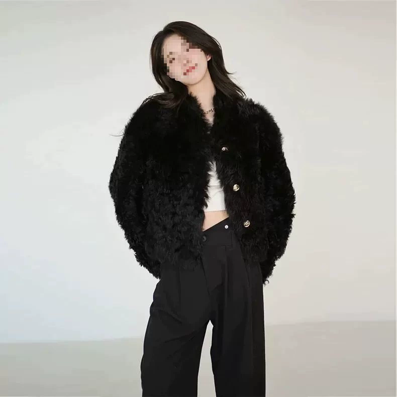 Черная зимняя теплая бархатная куртка, стиль Chanel