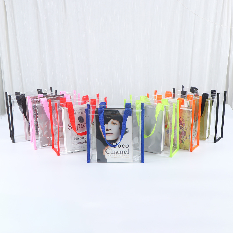 Bolso de PVC personalizado de gran capacidad, bolsa de regalo, bolsa de almacenamiento de cosméticos impermeable para viajes al aire libre, venta al por mayor image 4