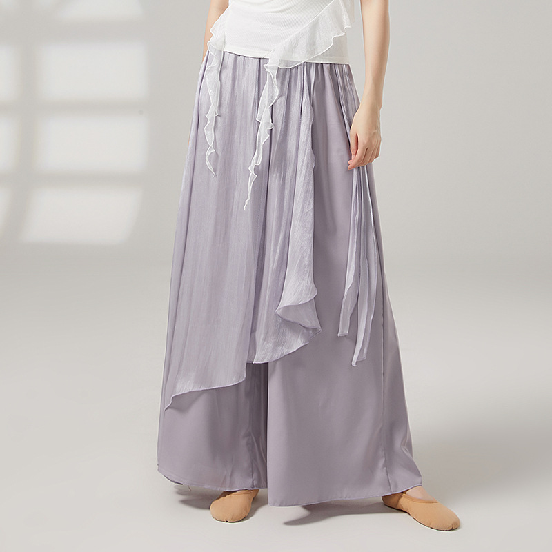 Classical Dance Practice Clothes, Women's Pants, Elegant Wide-Leg Pants, Adult Dance Clothes, Modern Dance Practice Pants, Pants