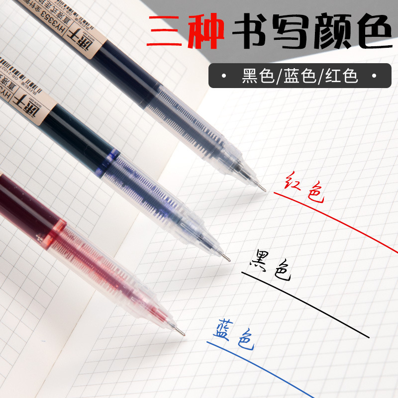 Rollerball quick dry black capacious rollerball pen
