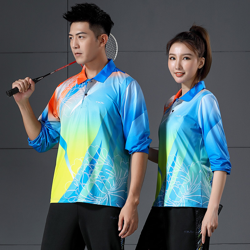Spring and Autumn Badminton Uniforms, Long-Sleeved Pants, Sports Suits for Men and Women, Quick-Drying Table Tennis Uniforms, Chinese Style Training Gymnastics Uniforms