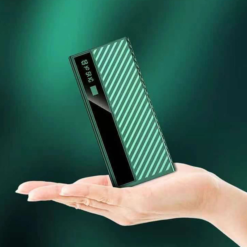 Fuente de alimentación móvil pantalla digital inteligente teléfono móvil de carga rápida portátil de gran capacidad LED twill creativo tesoro de carga rápida digital