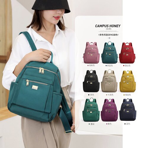 Oxford cloth backpack for women  new fashion waterproof women's backpack summer large capacity canvas travel bag