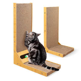 L型猫抓板耐磨猫别墅瓦楞纸防猫抓沙发猫爪板猫窝一体瓦楞纸玩具