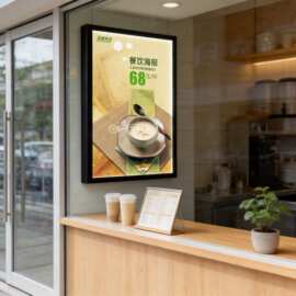 led磁吸超薄灯箱广告牌奶茶服装手机店餐饮招牌led发光价目表商用