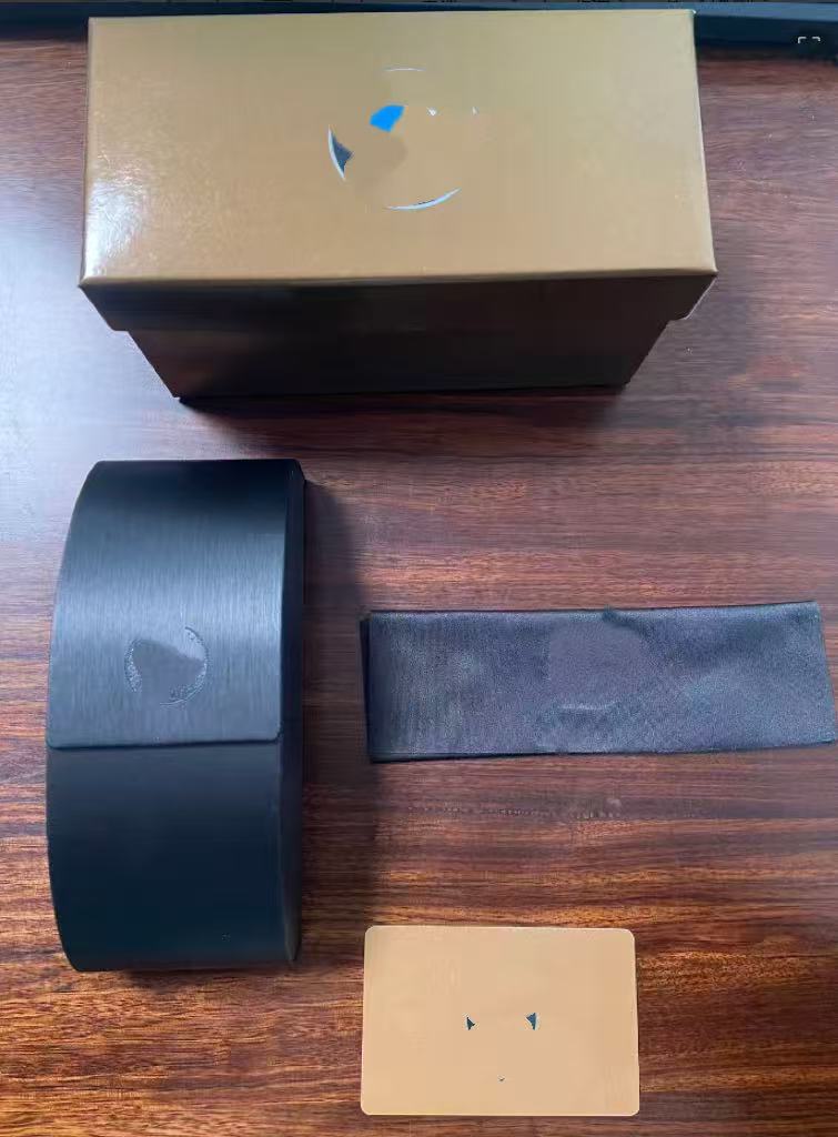 Inventario al por mayor nueva caja de gafas de alta calidad, caja de gafas de sol de alta gama, caja de gafas de sol, caja de paquete completa