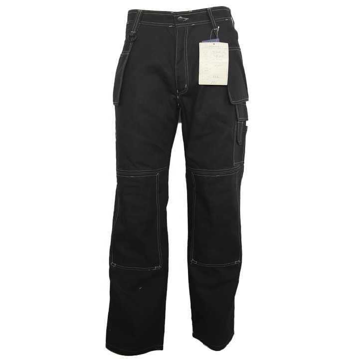 High supply custom goods overalls men pants embroidered or printed cheap jeans made by OEM factory