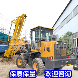 铲车改装螺旋钻 挖机挖改钻潜孔钻  挖机改装电线杆方孔钻机