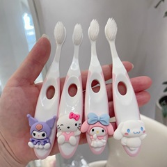 Sanrio cartoon cute baby toothbrush fine bristles 1-6 years old-12 years old Kuromi Melody toothbrush manufacturer wholesale