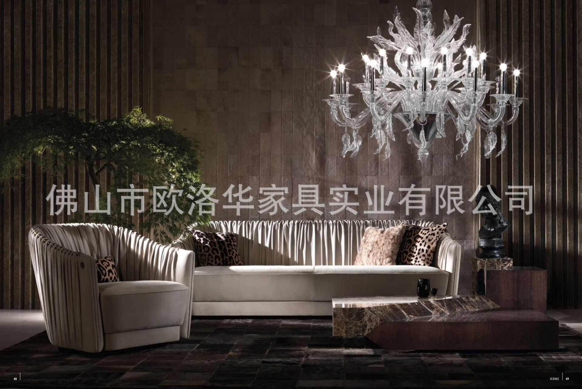 Italian light luxury sofa, living room sanding technology fabric furniture, genuine leather European leisure three-seater sofa, wholesale