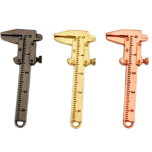 Creative zinc alloy vernier caliper keychain, miniature tool keychain pendant, convenient small gift