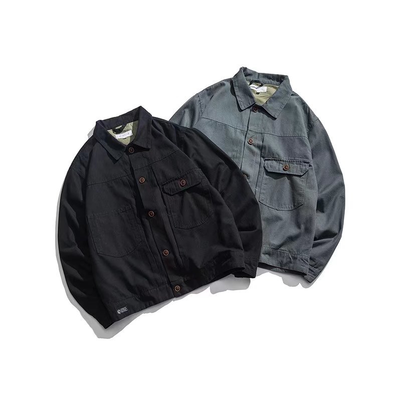 Chaqueta chaqueta de manga larga para hombre estilo coreano tendencia suelta hermosa chaqueta casual para estudiantes primavera y otoño nueva tendencia de hombres