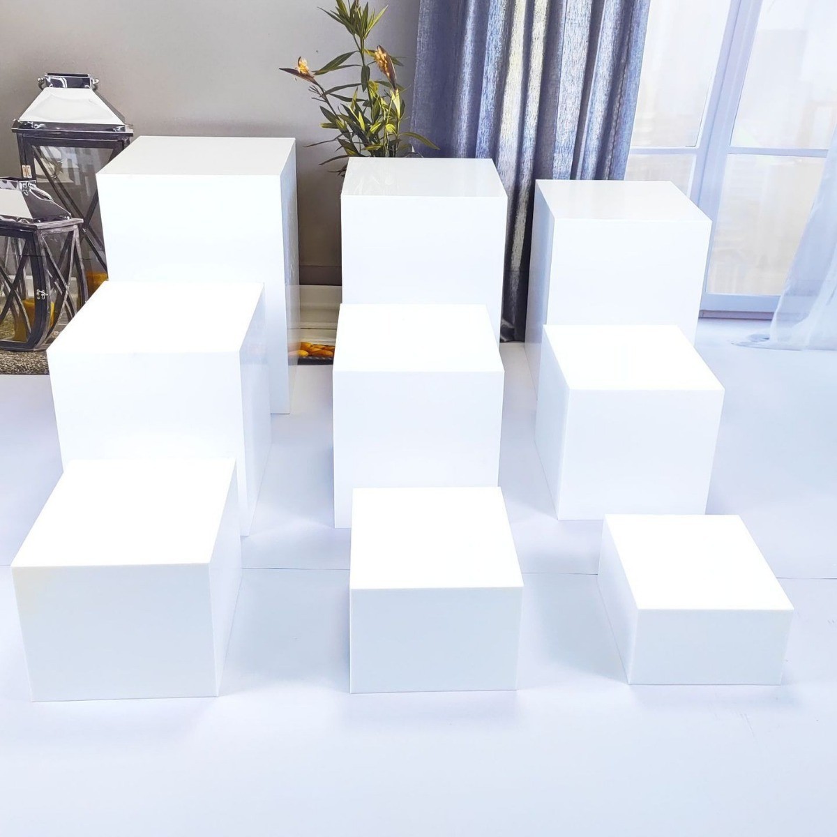 7件套亚克力甜品台立式蛋糕摆台婚庆派对食品摆放装饰台