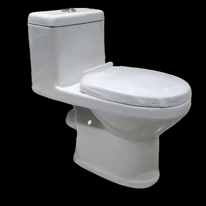 Transfronterizo Sudamérica de orificio único directo inodoro conectado con asiento de sifón ampliado para soportar el comercio exterior asiento de inodoro dividido