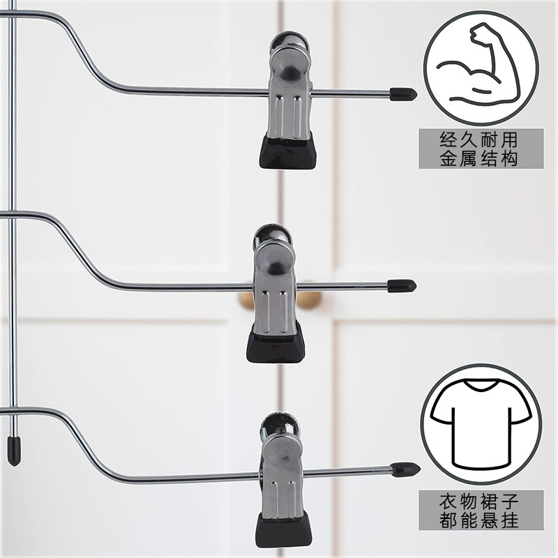 Rack de almacenamiento doméstico metal antideslizante sin marcas multifuncional colgar cinturón de falda tienda de ropa especial percha de almacenamiento al por mayor