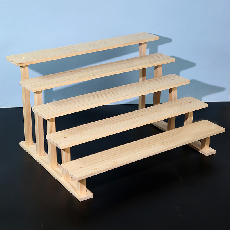 Solid Wood Multi-Layer Doll Desktop Display Stand Blind Box Storage Rack Wooden Stepped Retro Bubble Mat Toy Display Rack Solid Wood Multi-Layer Doll Desktop Display Stand Blind Box Storage Rack Wooden Stepped Retro Bubble Mat Toy Display Rack