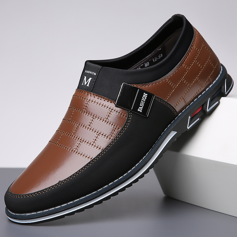 Appearance Patent Cross-border Trendy Men's Shoes Casual Leather Shoes Large Size 52 Soft Sole 53 Men's 3286 Foot Men's Shoes in Stock