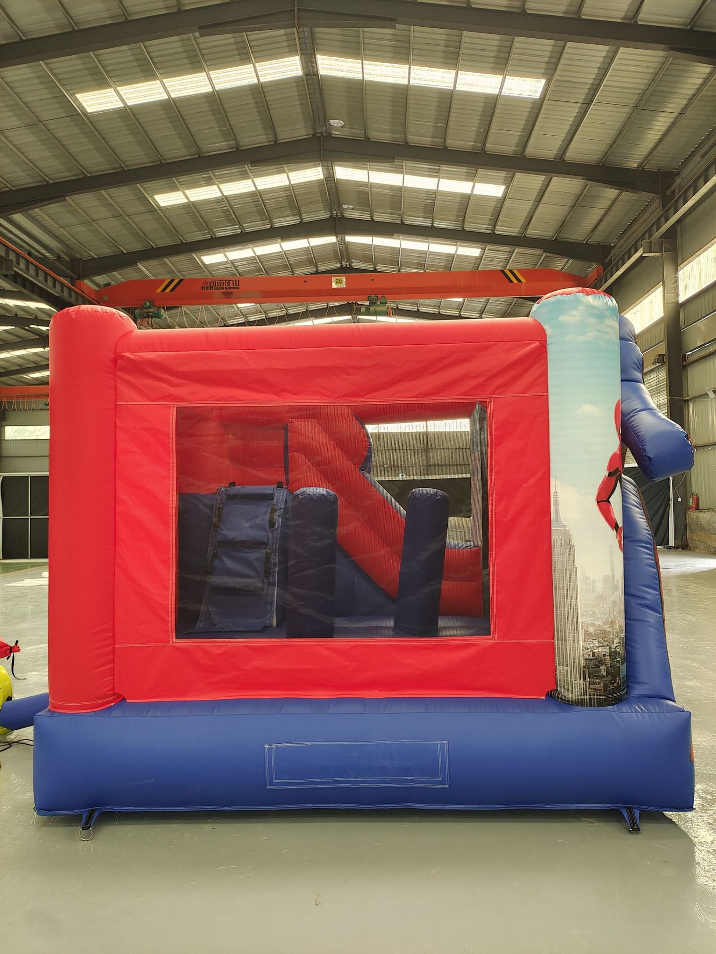 Comercio exterior Castillo inflable transfronterizo Parque infantil Trampolín Combinación de tobogán Proyecto de cama de rebote de castillo travieso pequeño para el hogar