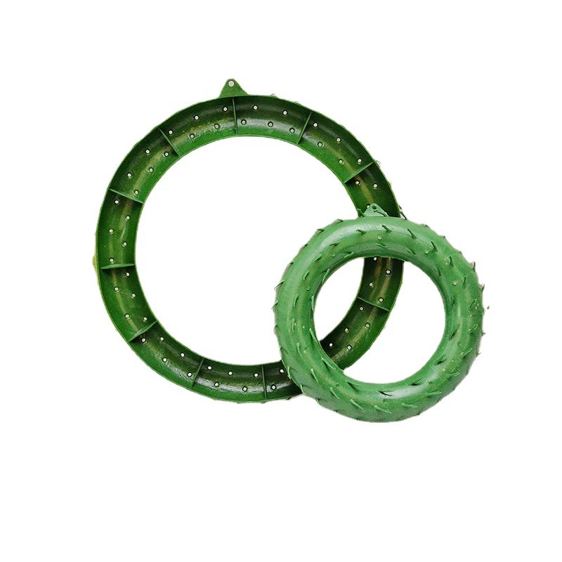 Plastic wreath frame with pegs, Ø 20 cm / 30 cm, for floral arrangements and handmade decor