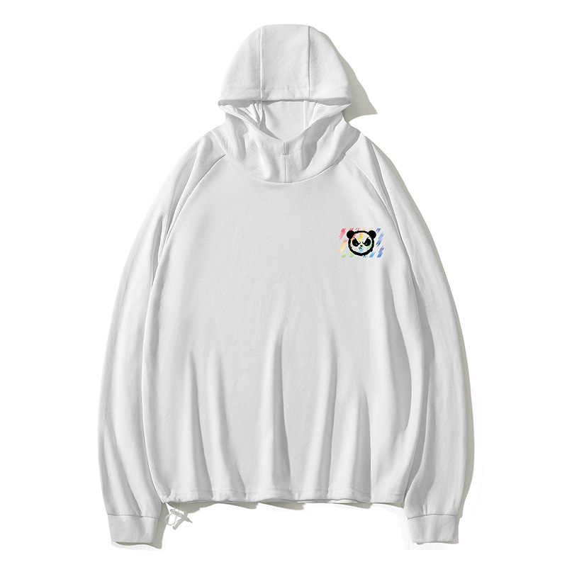 Men's Clothing sports sweatshirt hooded jacket spring and autumn loose versatile pullover top trendy casual high collar jacket_voghion.com