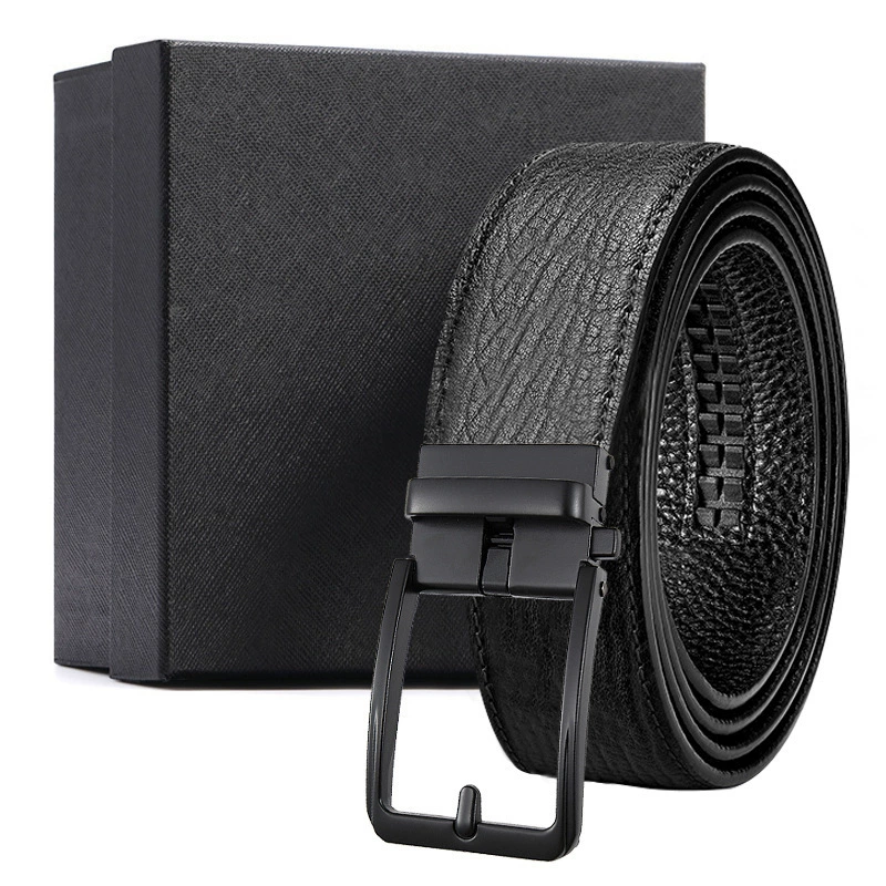 Leather universal belt, (Physicals), wave pattern, cowhide, high-quality style
