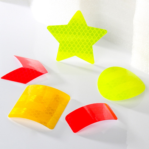 Amazon honeycomb reflective stickers cross-border bicycle body stickers night reflective logo grid stripes warning strips