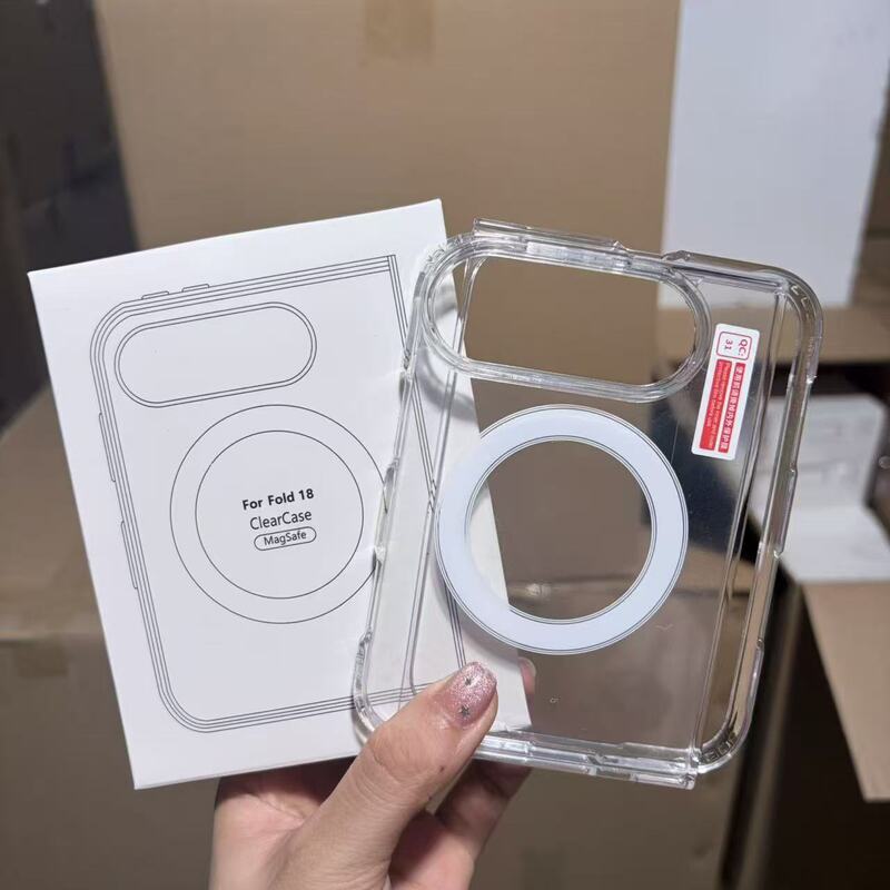 Suitable for transparent MagSafe magnetic iPhone DUO/18/17 phone cases, wireless charging protective covers Suitable for transparent MagSafe magnetic iPhone DUO/18/17 phone cases, wireless charging protective covers