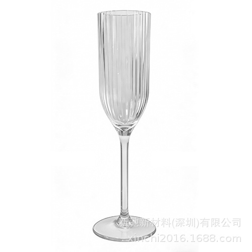 Taza de pie alto PS taza de champagne bar KTV plástico vino espumoso taza de vino de fruta dulce taza de champagne de pie alto restaurante europeo