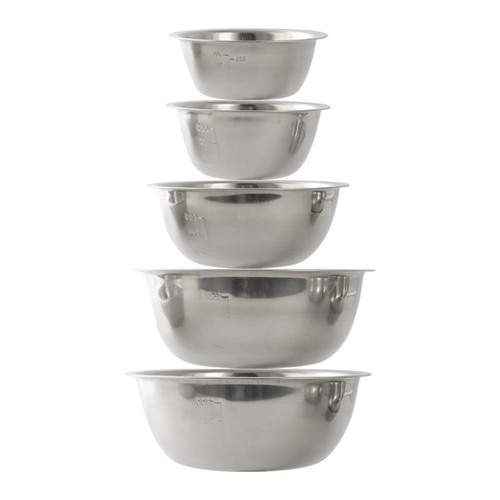 Stainless steel light luxury thickened multifunctional large basin five-piece set stainless steel basin set soup basin stainless steel water basin