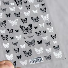 magico铁素新工艺5D薄韧指甲贴纸pro薄透美甲贴纸白夜蝴蝶TS390