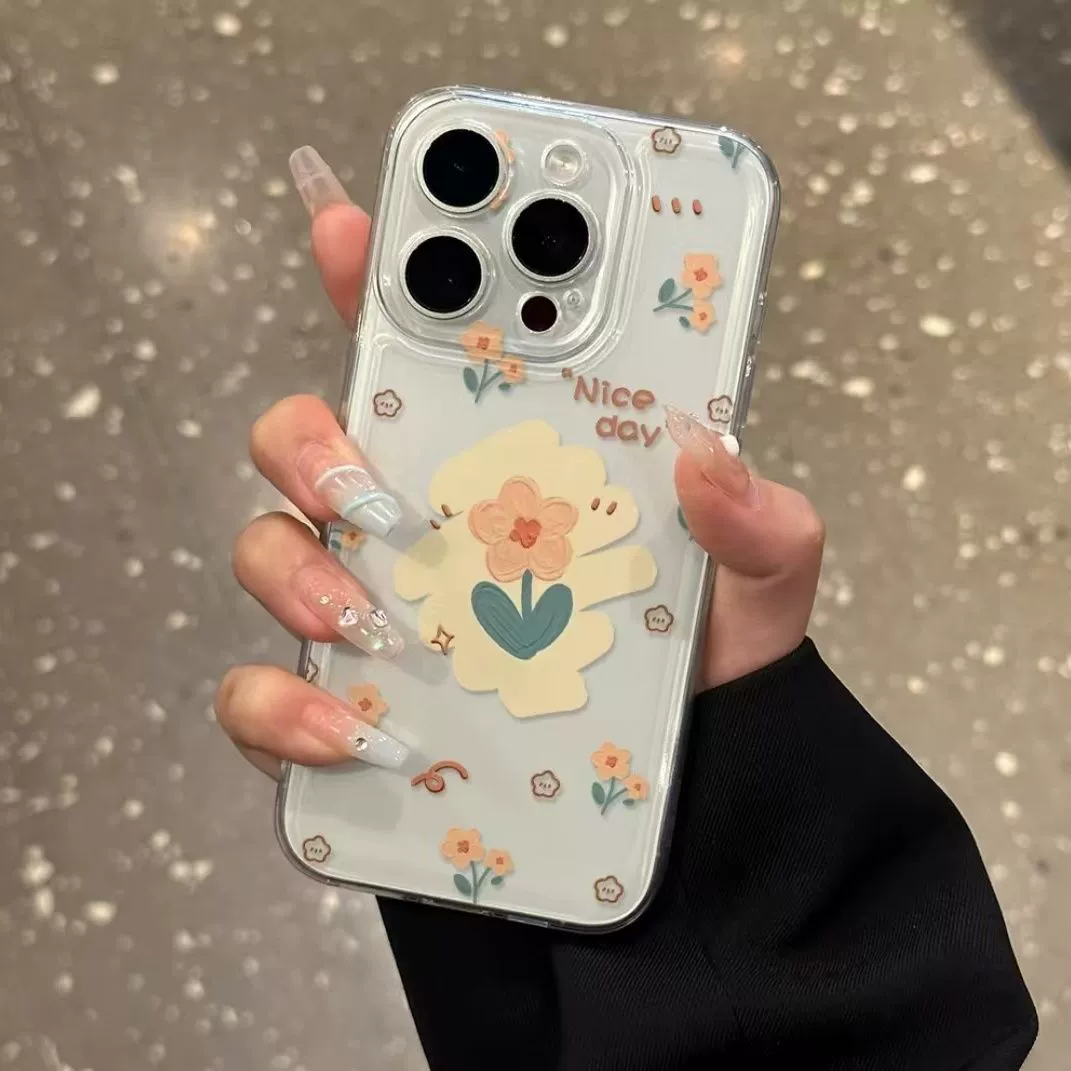 Apple, iPhone15, совместимый чехол в виде космической картинки, цветочный, 15promax