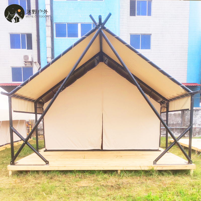 Muye al aire libre gran camping tienda lugar escénico vacaciones pareja habitación B & B camping ocio tienda Hotel fabricante