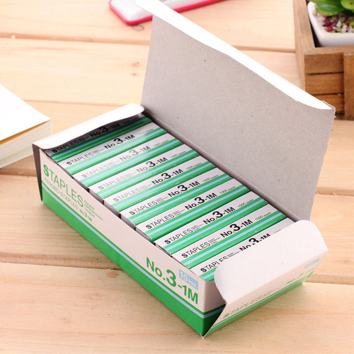 24-6 small universal staples small color box staples 1000 pieces boxed Yongyi No. 12 wholesale