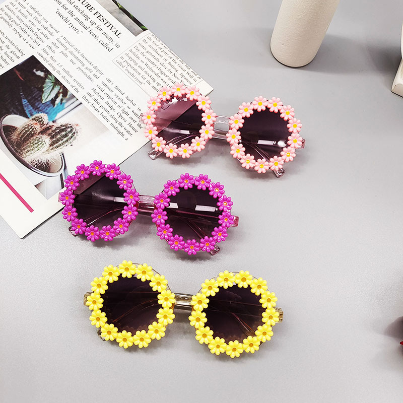 Simple Style Flower Uv400 Kids Sunglasses display picture 5